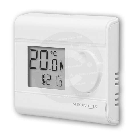 Smart digital room thermostat with automation and optimization features. . Neomitis thermostat service due reset